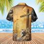 Lion Jesus Cross Sunrise Christianity Unisex Hawaiian Shirt Aloha Shirt