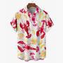 Lobster Art Short Sleeve Hawaiian Shirt For Men And Women Summer Gifts