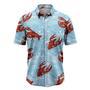 Lobsters Blue Waves Hawaiian Shirt, Summer Hawaiian Shirts For Men And Women Aloha Beach Shirt Summer Gifts