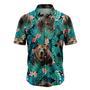 Mens Hawaiian Shirt, Bear Tropical Casual Short Sleeve Button Down Shirts Aloha Shirt Summer Gifts