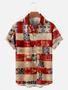 Men's Of July Men's Short Sleeve Patriotic Hawaiian Shirt, Independence Day Hawaiian Shirt Summer Gifts