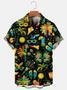 Men's Vintage Shirts Mardi Gras Graphic Casual Breathable Short Sleeve Hawaiian Shirt Summer Gifts