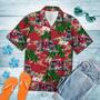 Multicolor Firefighter Car Palm Island Pattern Hawaiian Shirt Summer Gifts