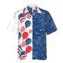 Of July Usa Balloons Pattern Hawaiian Shirt, Christmas Shirts Short Sleeve Button Down Shirt For Men And Women Summer Gifts