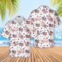 Pig American Flag Pattern , Funny Pig Hawaiian Shirt, Of July Hawaiian Shirt Unisex Hawaiian Shirt Aloha Shirt