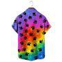 Rainbow Of Paw Print , For Men, Gift For Dog Lover Unisex Hawaiian Shirt Aloha Shirt