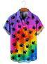 Rainbow Of Paw Print , For Men, Gift For Dog Lover Unisex Hawaiian Shirt Aloha Shirt