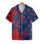 Red And Blue Chicago Watercolor Hawaiian Shirt Summer Gifts