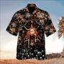 Skull All Printed Black Hawaii Shirt, Perfect For Skull Lover, For Men Unisex Hawaiian Shirt Aloha Shirt