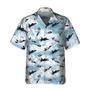 Sky Aircraft Hawaiian Shirt, Airplane Aloha Shirt, Aviation Shirt For Men Summer Gifts