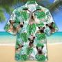 Skye Terrier Dog With Green Monstera Leaves Hawaiian Shirt Summer Gifts