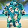 Smiling Tibetan Spaniel Dog Tropical Palm Leaves Hawaiian Shirt, Summer Hawaii Shirt For Men Women Summer Gifts