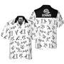 Stick Figures Tennis Black And White Hawaiian Shirt For Men, All Over Printed Tennis Shirt Summer Gifts