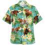 Texas Longhorn Tropical , Animal S, Farmer Shirt For Men And Women Unisex Hawaiian Shirt Aloha Shirt