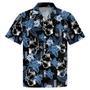 Thin Blue Line German Shepherd Police Seamless Pattern , For Men Unisex Hawaiian Shirt Aloha Shirt