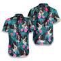 Tropical Border Collie Hawaiian Shirt For Men, Summer Shirt, Gift For Dog Lover Summer Gifts