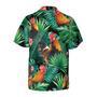 Tropical Rooster Pattern Hawaiian Shirt Summer Gifts