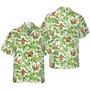 Tropical Sloth Seamless Pattern Unisex Hawaiian Shirt Aloha Shirt