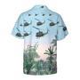 Us Army Helicopter Hawaiian Shirt, Tropical Helicopter Shirt For Men Summer Gifts