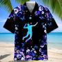 Volleyball Flower , Volleyball Shirt, Sports Team Group Shirts Unisex Hawaiian Shirt Aloha Shirt