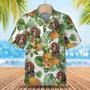 Wirehaired Pointing Griffon Tropical Pattern , Dog Lover , Summer Gift For Men And Women Unisex Hawaiian Shirt Aloha Shirt