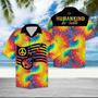 Abstract Guitar Humankind Be Both Tie Dye Pattern Hawaiian Shirt Summer Gifts