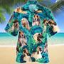 Afghan Hound Dog Lovers Gift Ideas Summer Beach Palm Tree Pattern Hawaiian Shirt Summer Gifts