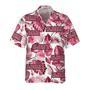 Alabama Usa Pink Tropical Leaf Pattern Hawaiian Shirt Summer Gifts