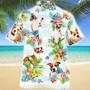 American Staffordshire Terrier Hawaiian Shirt, Dog Tropical Flower Aloha Hawaiian Shirt Summer Gifts