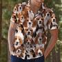 Awesome Beagle Dog Face Gift For Dog Lovers Hawaiian Shirt, Short Sleeve Hawaiian Aloha Shirt Summer Gifts