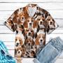 Awesome Beagle Dog Face Gift For Dog Lovers Hawaiian Shirt, Short Sleeve Hawaiian Aloha Shirt Summer Gifts