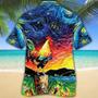 Awesome Rooster Gift For Animal Lovers Appealing Night Sky Art Hawaiian Shirt Summer Gifts