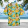 Banana Pomeranian On Mint Theme Hawaiian Shirt Summer Gifts