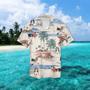 Basset Hound Summer Beach Hawaiian Shirt, Hawaiian Shirts For Men Short Sleeve Aloha Beach Shirt Summer Gifts