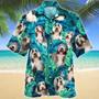 Bearded Collie Dog Lovers Gift Summer Beach Palm Tree Pattern Hawaiian Shirt Summer Gifts