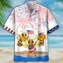 Bee's Of July Hawaiian Shirt- Independence Day Hawaiian Shirt, Usa Patriotic Hawaiian Shirt Summer Gifts