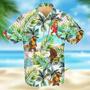 Bigfoot Hawaiian Shirt, Cute Bigfoot Colorful Background Design Hawaiian Shirt Summer Gifts