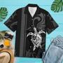 Black And White Maori Art Turtle Hawaiian Shirt Summer Gifts