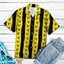 Black Stripes In Yellow Bees Design Hawaiian Shirt Summer Gifts