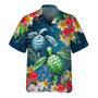 Blue Bird Turtle Hawaiian Shirt Men's Summer Gifts