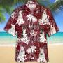 Bull Terrier Red Hawaiian Shirt, Animal Summer Shirts, Dog Lover Shirts, Hawaiian Shirt Men Summer Gifts