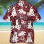 Bull Terrier Red Hawaiian Shirt, Animal Summer Shirts, Dog Lover Shirts, Hawaiian Shirt Men Summer Gifts