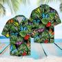 Butterfly And Green Tropical Leaves Design Hawaiian Shirt Summer Gifts