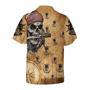 Captain Pirate With Knife Anchors Vintage Design Hawaiian Shirt Summer Gifts