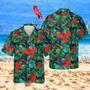 Cardinal Tropical Hawaiian Shirt, Green Clothing For Him Summer Gifts