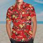 Christmas Santa Hawaii Shirt, Men's Hawaiian Shirt Casual Button Down Shirts, Short Sleeve Hawaiian Shirts For Men Summer Gifts