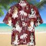 Collie Red Hawaiian Shirt, Gift For Dog Lover Shirts, Animal Summer Shirts, Hawaiian Shirt Men Summer Gifts