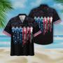 Colorful Firework Black Theme Jee And Flag Hawaiian Shirt Summer Gifts