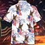 Cool German Shepherd White Of July Hawaiian Shirt Summer Gifts