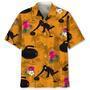 Curling Orange Tropical Hawaiian Shirt Summer Gifts